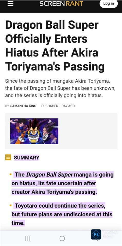 dragon ball super hiatus|is dragon ball canceled.